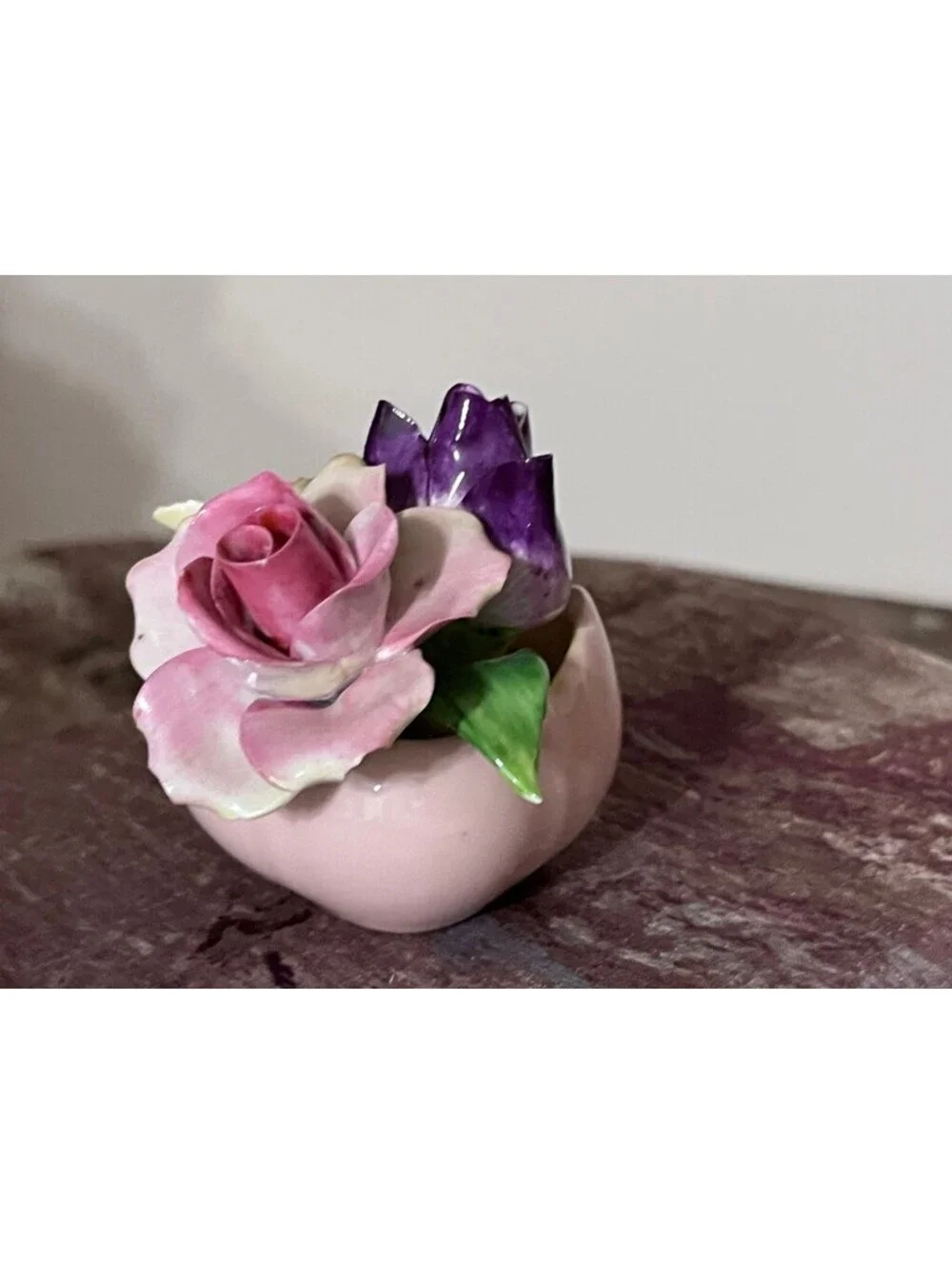 Vintage Staffordshire Floral Porcelain Miniature Bouquet